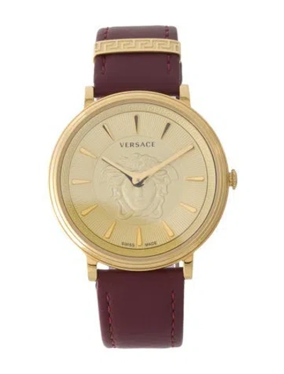 Pre-owned Versace V-circle Watch In Multi