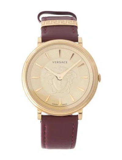 Pre-owned Versace V-circle Watch In Multi