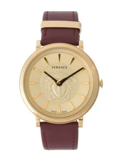 Pre-owned Versace V-circle Watch In Multi