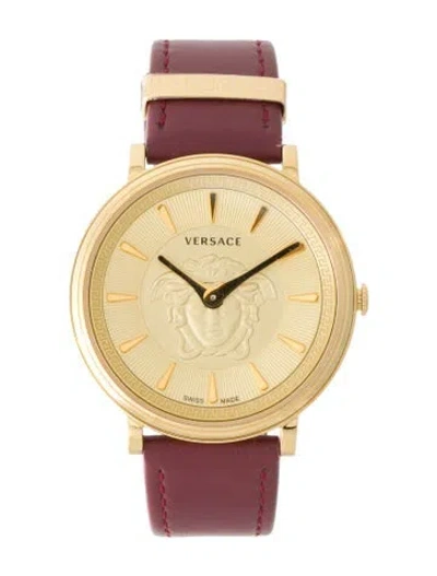 Pre-owned Versace V-circle Watch In Multi