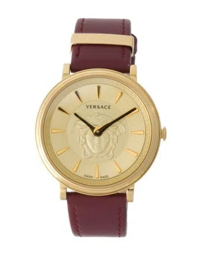 Pre-owned Versace V-circle Watch In Multi