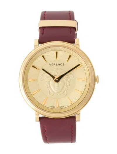 Pre-owned Versace V-circle Watch In Multi
