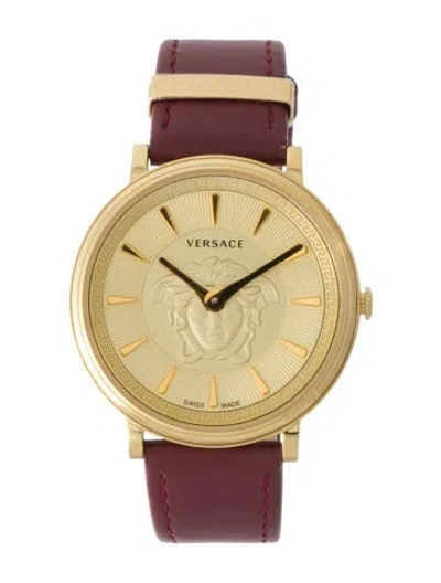 Pre-owned Versace V-circle Watch In Multi