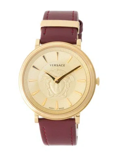 Pre-owned Versace V-circle Watch In Multi