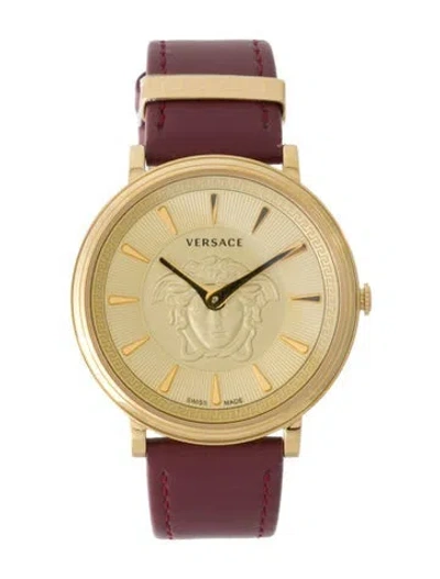 Pre-owned Versace V-circle Watch In Multi