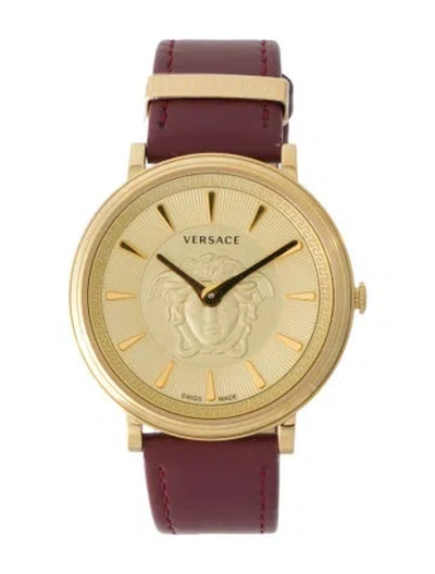Pre-owned Versace V-circle Watch In Multi