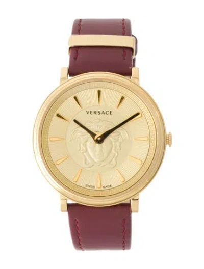 Pre-owned Versace V-circle Watch In Multi