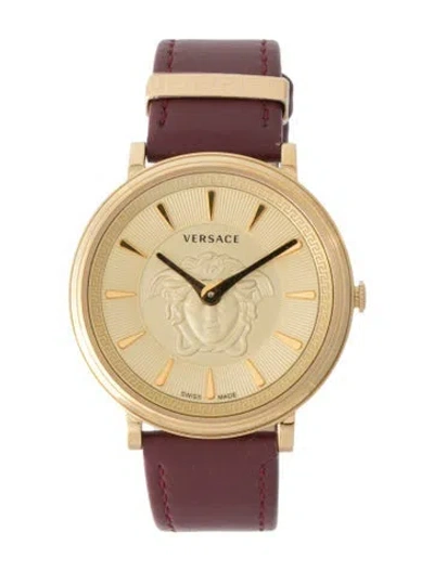 Pre-owned Versace V-circle Watch In Multi