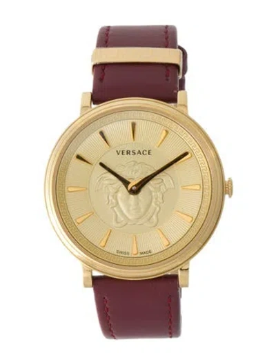 Pre-owned Versace V-circle Watch In Multi