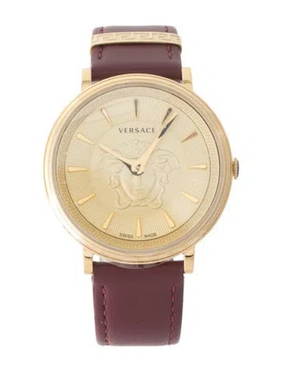 Pre-owned Versace V-circle Watch In Multi
