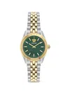 Versace V-code 36mm Watch In Green
