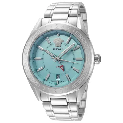 Versace V-code Men's Watch In Metallic