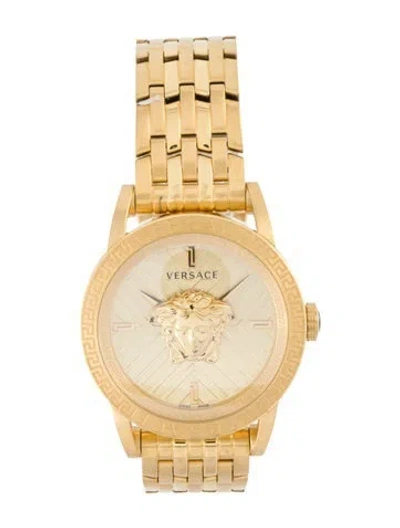 Pre-owned Versace V-code Palazzo Watch, 43mm In Multi