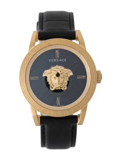 Pre-owned Versace V-code Watch, 43mm In Multi