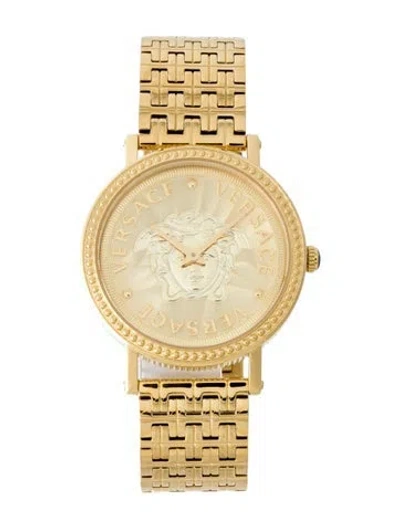 Pre-owned Versace V-dollar Watch, 37mm In Multi