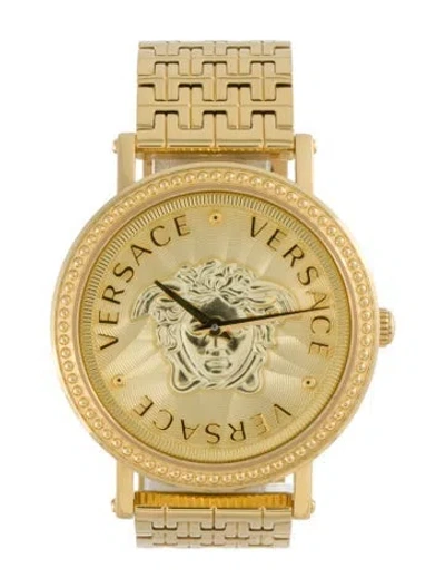 Pre-owned Versace V-dollar Watch, 37mm In Multi