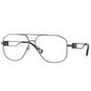 Versace Ve 1287 1001 59mm Unisex Pilot Eyeglasses 59mm In Black