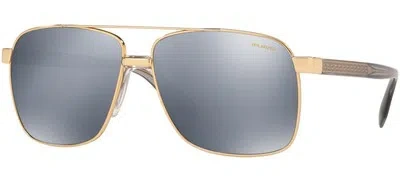 Pre-owned Versace Ve 2174 Gold/grey 59/13/145 Men Sunglasses In Gray
