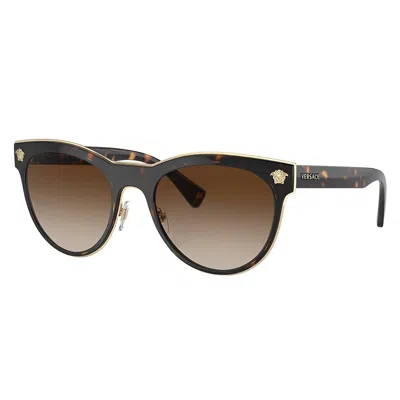 Versace Ve 2198 125213 54mm Womens Phantos Sunglasses In Brown