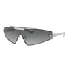 Versace Ve 2265 100011 44mm Womens Shield Sunglasses In Grey