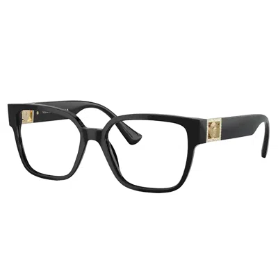 Versace Ve 3329b Gb1 54mm Womens Square Eyeglasses 54mm In Black