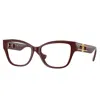 Versace Ve 3347 5515 52mm Womens Pillow Eyeglasses 52mm In Brown