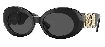 Pre-owned Versace Ve 4426bu Black/grey 54/18/145 Women Sunglasses In Gray