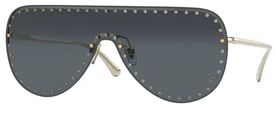 Pre-owned Versace Ve 4439 Dark Havana/light Brown (108/73) Sunglasses