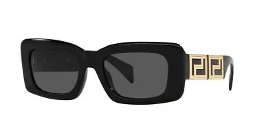 Pre-owned Versace Ve 4444u Black/ Grey 54/21/140 Women Sunglasses