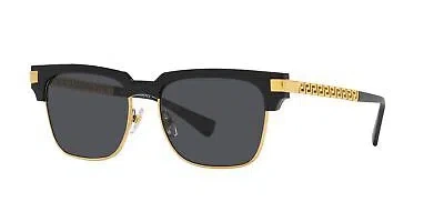 Pre-owned Versace Ve 4447 Black/ Grey 55/17/145 Men Sunglasses In Gray