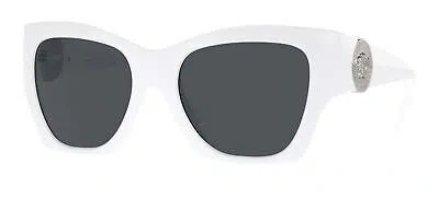 Pre-owned Versace Ve 4452 White/ Grey 55/19/135 Women Sunglasses