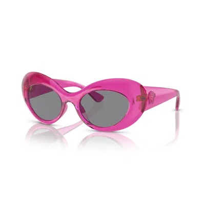 Versace Ve 4456u 533487 52mm Womens Round Sunglasses In Multi