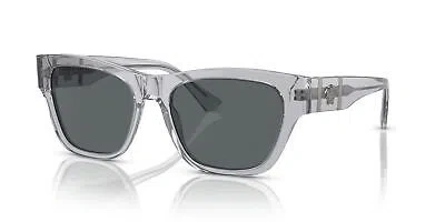 Pre-owned Versace Ve 4457 Clear Grey/ Grey 55/18/145 Men Sunglasses In Gray