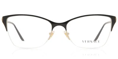 Versace Ve1218 1342 Occhiali Da Vista Neri Per Donna (solo Montatura) In Black