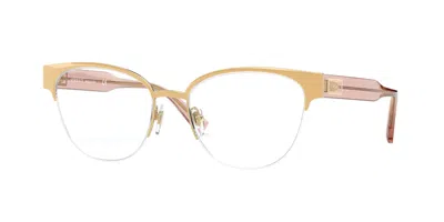 Versace Ve1265 1463 Women's Glasses Gold Size 53 - Free Lenses - Blue Light Block Available In Orange
