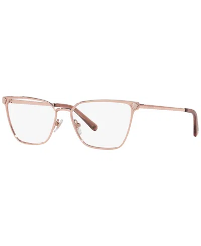 Versace Ve1275 Women's Pillow Eyeglasses In Rose Gold-tone