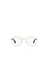 Versace Ve1279 Round-frame Glasses In White