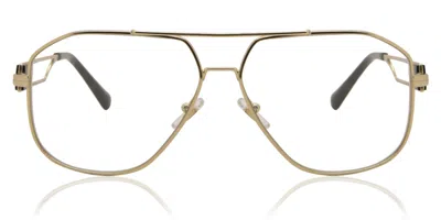 Versace Ve1287 Asian Fit Men's Glasses, Gold, Size 59