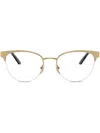 Versace Demo Cat Eye Ladies Eyeglasses Ve1304 1002 52 In Gold