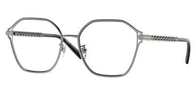 Versace Ve1299d Asian Fit Women's Glasses, Gunmetal, Size 55 In Gray