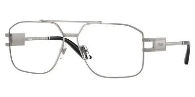 Versace Ve1302 Men's Glasses, Gunmetal, Size 59 In Gray