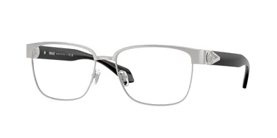 Versace Ve1306 1266 Occhiali Da Vista Argentati Per Uomo (solo Montatura) In Gray