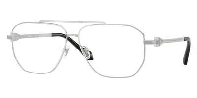 Versace Ve1307 Men's Glasses, Silver, Size 57