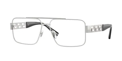 Versace Ve1308 1001 Men's Glasses Silver Size 56 - Free Lenses - Blue Light Block Available
