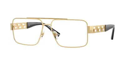 Versace Ve1308 1002 Men's Glasses Gold Size 56 - Free Lenses - Blue Light Block Available