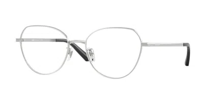 Versace Ve1313d Asian Fit 1001 Women's Glasses Silver Size 55 - Free Lenses - Blue Light Block Available In Metallic