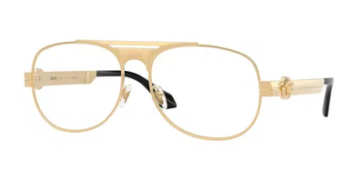 Versace Ve1319 1523 Men's Glasses  Size 58 - Free Lenses - Blue Light Block Available In Gold