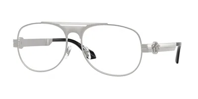 Versace Ve1319 1000 Men's Glasses  Size 58 - Free Lenses - Blue Light Block Available In Silver
