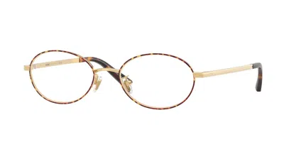 Versace Ve1325d Asian Fit 1525 Women's Glasses Gold Size 53 - Free Lenses - Blue Light Block Available In Tortoise On  Gold
