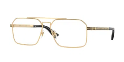 Versace Ve1326 1523 Men's Glasses Gold Size 56 - Free Lenses - Blue Light Block Available In  Gold